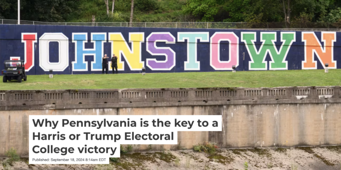 Police officers stand guard prior to Donald Trump’s campaign rally in Johnstown, Pa., on Aug. 30, 2024. Justin Merriman/Getty Images Police officers stand guard prior to Donald Trump’s campaign rally in Johnstown, Pa., on Aug. 30, 2024. Justin Merriman/Getty Images